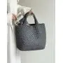 New Hand Woven Large Capacity Tote Carrying Women'S Single Shoulder Bun Female Vegetable Basket Female Bag