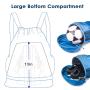 Dry Wet Separation Backpack Bag With Shoe Compartment Heavy Duty String Bag Sports Beach Bag Backpack