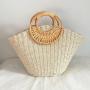 2024 New Handheld Grass Knitted Simple Woven Women's Bag sac main femm sac