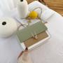 2023 New Small Square Metal Lock Bag With Button Fashion Alligator Pattern Messenger Bag China Wholesale PU Ladies Shoulder Bag