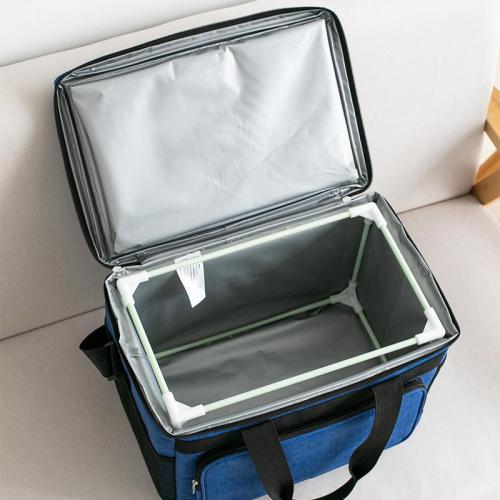 High Capacity Soft Cooling Tote Cooler Bag With Strap for Adult Men Women Food Keep Fresh Storage Package  Insulated Lunch Box