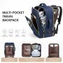 LOVEVOOK Custom High Quality Multi-function Flight Approved with Toiletry Pouch University Bags unisex Laptop Backpack With USB
