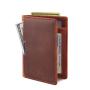 KBW027 Customized Wallet Men's Leather RFID Wallet Carbon Fiber Leather Change Pocket Double Fold Leisure Small Clip