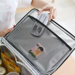 Big Square Camping Thermal Cooler Bag wIth Shoulder Strap Waterproof Oxford Cloth Cooler Lunch Box Bag