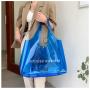 Wholesale PVC Transparent Travel Shopping Bag Large Capacity One Shoulder Tote Beach Bag