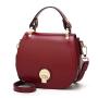2024 Custom Vegan Leather Simple Saddle Bag Handbag For Women Ladies Purse