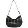 2024 Vegan Leather Women Shoulder Bag Fashion Ladies Sling Bags Crossbody Bag With Top Canvas Design