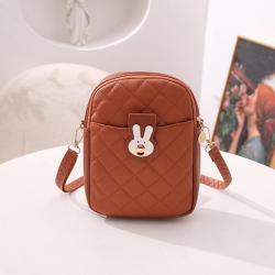 2024 Bag Women's Embroidered Mobile Phone Shoulder Bag Fresh Sweet Cross-Border Fashion Accessory Single Portable Strap