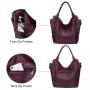 2pcs Retro Fashion Classic PU Shoulder Bag luxury leather strap Hobo Bags Ladies Large Purses and Handbags Set Tote Bag Women