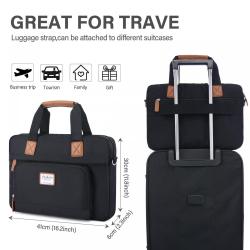 LOVEVOOK 2023 new arrival casual computer bags cute 15.6inch laptop bags work university custom women business laptop Briefcases