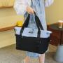 HR381 New Fashion Contrast Colors Travel Crossbody Bag Luggage Storage Bag with Adjustable Trolley Case Ready for Production Bag