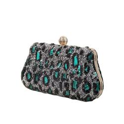 2022 New Arrivals Fashion Evening Bag Grace Embroidered Sequin Leopard Print  Banquet Clutch Luxury Handbags Purse For Women