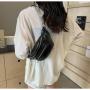 Ladies 2024 new style trendy waist bag shoulder crossbody chain fashion bag multi-pocket girls small chest bag
