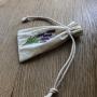 Custom Embroidery Logo Cotton Muslin Drawstring Packing Bag Cotton Gift Packing Pouch