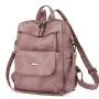 ZR723 New Women Bag Backpack Fashion Good Girl PU Leather Waterproof Schoolbag Female Flip Cover Versatile Travel Crossbody Bag