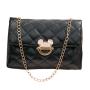 Women's Fashionable PU Chain Crossbody Purse Bag Small Flap Shoulder Bags Flap with Single Strap Portable Chain Women Handbags