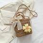 New Handmade Woven Grass Handbag Casual Shoulder Bag