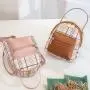 Hot sale backpack bag women small double zip backpack woman 2024 ladies bags wholesale fashion girls schoolbag shoulder bag