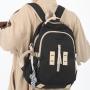 ZR827 New Schoolbag Backpack Fashion High Capacity Unisex Computer Laptop Bag Nylon High School Students Letter Backpack Trend