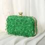 Fashionable and popular handmade beaded socialite dress and evening bag