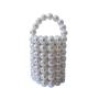 2024 low  price fast shipping Handmade Acrylic resin beaded evening Large Pearl Handbags ladies clutch hand bags with pearls