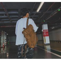 ZWY228 Wholesale Men Vintage Business Work Travel Shoulder Bag PU Daily Casual Outdoor Backpack New Fashion Lightweight Backpack