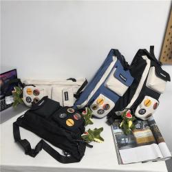 2024 new style waist bag casual women's crossbody bag trendy men's chest bag
