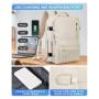 ZF075 Travel Shoulder Bag Female Luggage Leisure Simple Nylon Backpack Business Trip College Students Schoolbag Computer Bag USB
