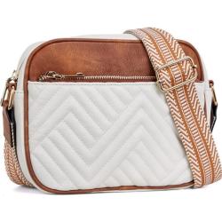 Wholesale multi-zipper small cross body bag custom logo wide shoulder strap mobile phone wallet leather shoulder bag for ladies