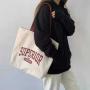 Wholesale Fashionable Custom All-match Letters Printed Tote Bag Casual Large-capacity Canvas Bag