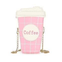 Funny Coffee Cup Shape Shoulder Bag Female Crossbody Purse Girls Street Daily Shoulder Bag