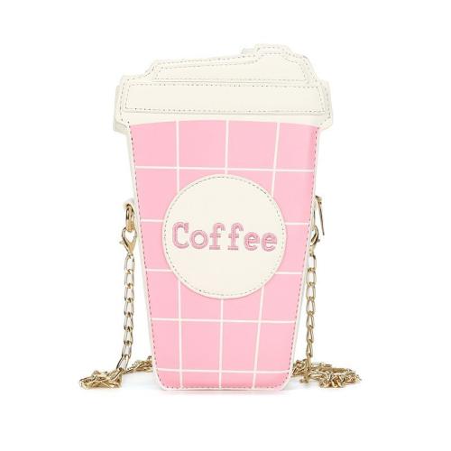 Funny Coffee Cup Shape Shoulder Bag Female Crossbody Purse Girls Street Daily Shoulder Bag