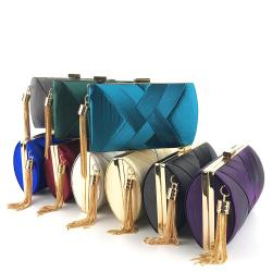 Wholesale Famous New Design Luxury Evening Party Bags For Women Satin Purses Wedding Bag