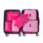 6 PCS Travel Storage Bag Set for Clothes Tidy Organizer Wardrobe Suitcase Pouch Travel Organizer Bag Case Shoes Packing Cube Bag