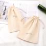 OEM Free Sample Custom Logo Printing 100% Cotton Craft Gift Packaging Muslin Drawstring Colico Dust Pouch Bag