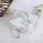 top selling ladies handbag women bag leopard print material hand bag for women high-capacity diamond rivet ladies bag supplier
