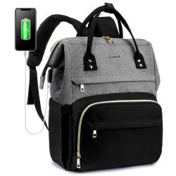 LOVEVOOK Carry on fashion ladies custom logo business office Durable Nylon casual Bookbag USB women's stylish laptop backpack