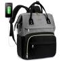 LOVEVOOK Carry on fashion ladies custom logo business office Durable Nylon casual Bookbag USB women's stylish laptop backpack