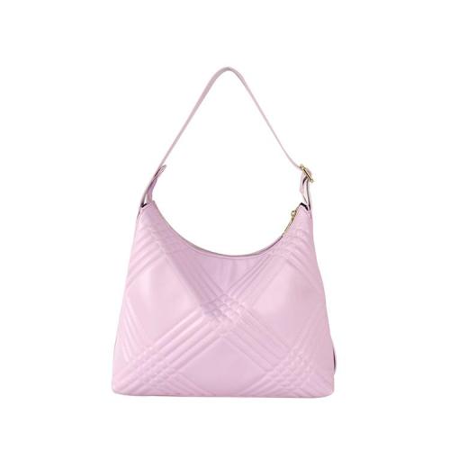 2021 Latest Simple Design PU Leather Custom Brand Fashion Tote Bag High Quality Pink Handbags