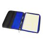 Vegan leather zipper card holder folio customized leather gift zipperd padfolio
