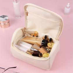 custom printed private label multi-function travel beauty case luxury soft pu purse makeup cosmetic bags