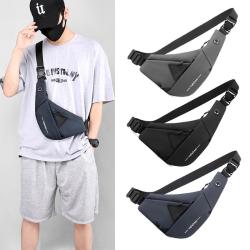 Fashionable and minimalist chest bag for men's waterproof diagonal chest bag