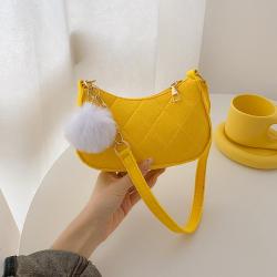 Minimalist chain underarm bag woman 2024 summer product new single shoulder bag small square bag