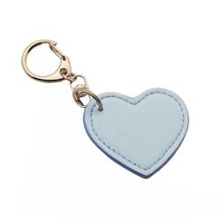 Custom key charms for keychain high quality pu leather heart keyring  leather key holder