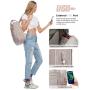 Fashion Waterproof Backpack Purse Casual Daypacks for Work Travel Computer Bag with USB Port 15.6 inch Laptop Backpack for women