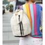 Gelory China Manufacturer Wholesale Cheap Custom Printed White Bag Cotton Canvas Drawstring Backpack