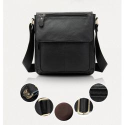 ZWY308 New Vintage Genuine Leather Crossbody Bag Men Fashion Daily Business Waterproof Shoulder Bag Wholesale Travel Organizer
