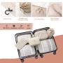 New Foldable Travel Luggage Organizer 9-piece Travel Set Individual Packing Cubes  Clothing Storage Travel Bags