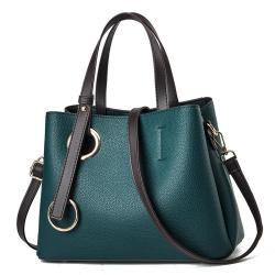 2024 Custom Eyelets Design Vegan Leather Bag Handbag For Women Ladies Fashion