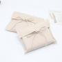 Promotion Cotton Twill Fabric Envelope Dust T-Shirt Clothes Backpack Packaging Bag Gift Jewelry Pouch With Bow